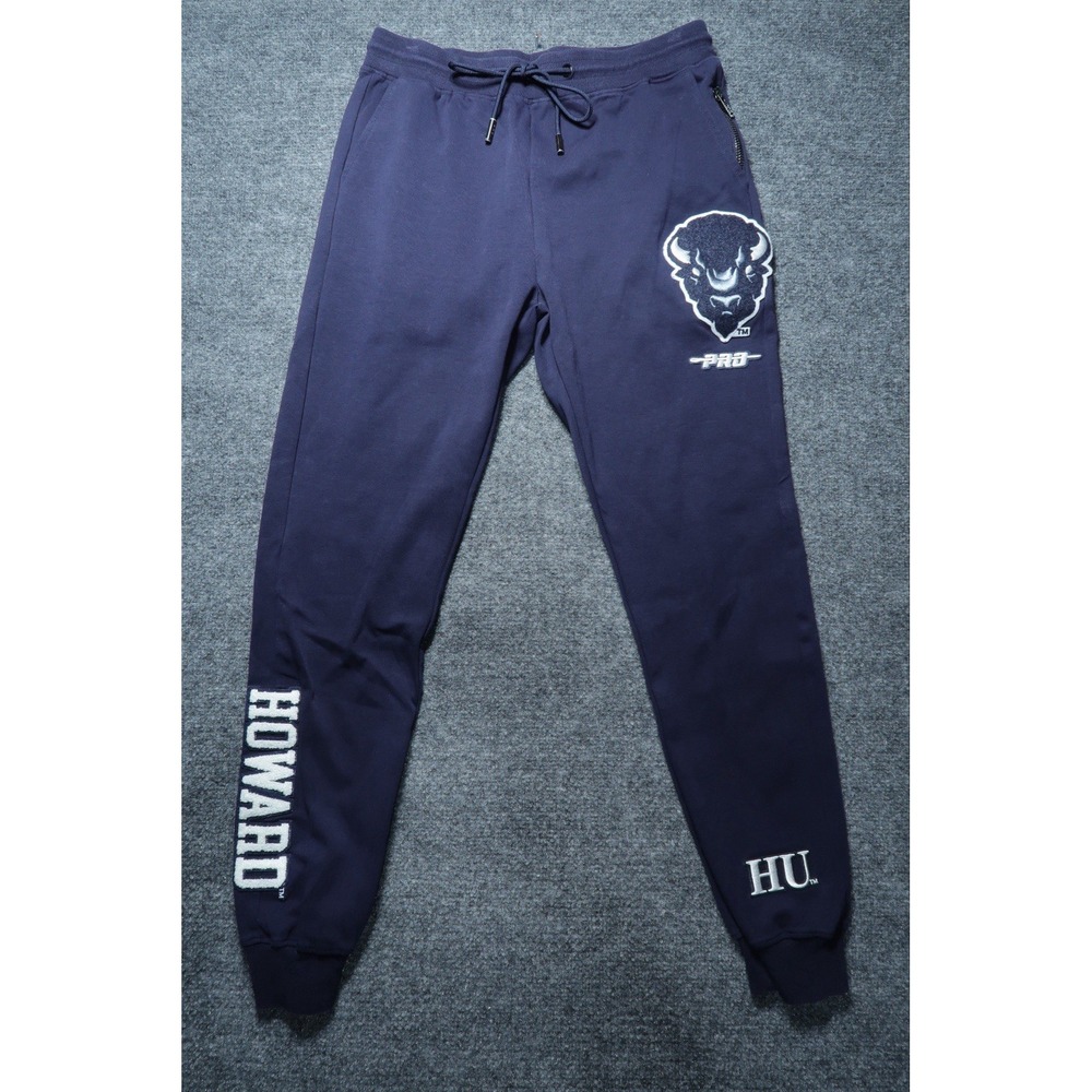 Pro Standard Howard University Bison Joggers Mens L Navy HBCU Sweatpants College